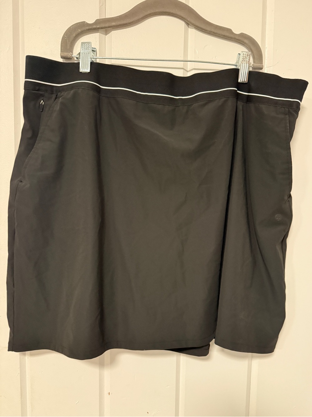 Soybu Black Athletic Skort with White Trim